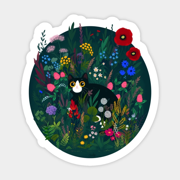 Among wildflowers Sticker by hellocloudy